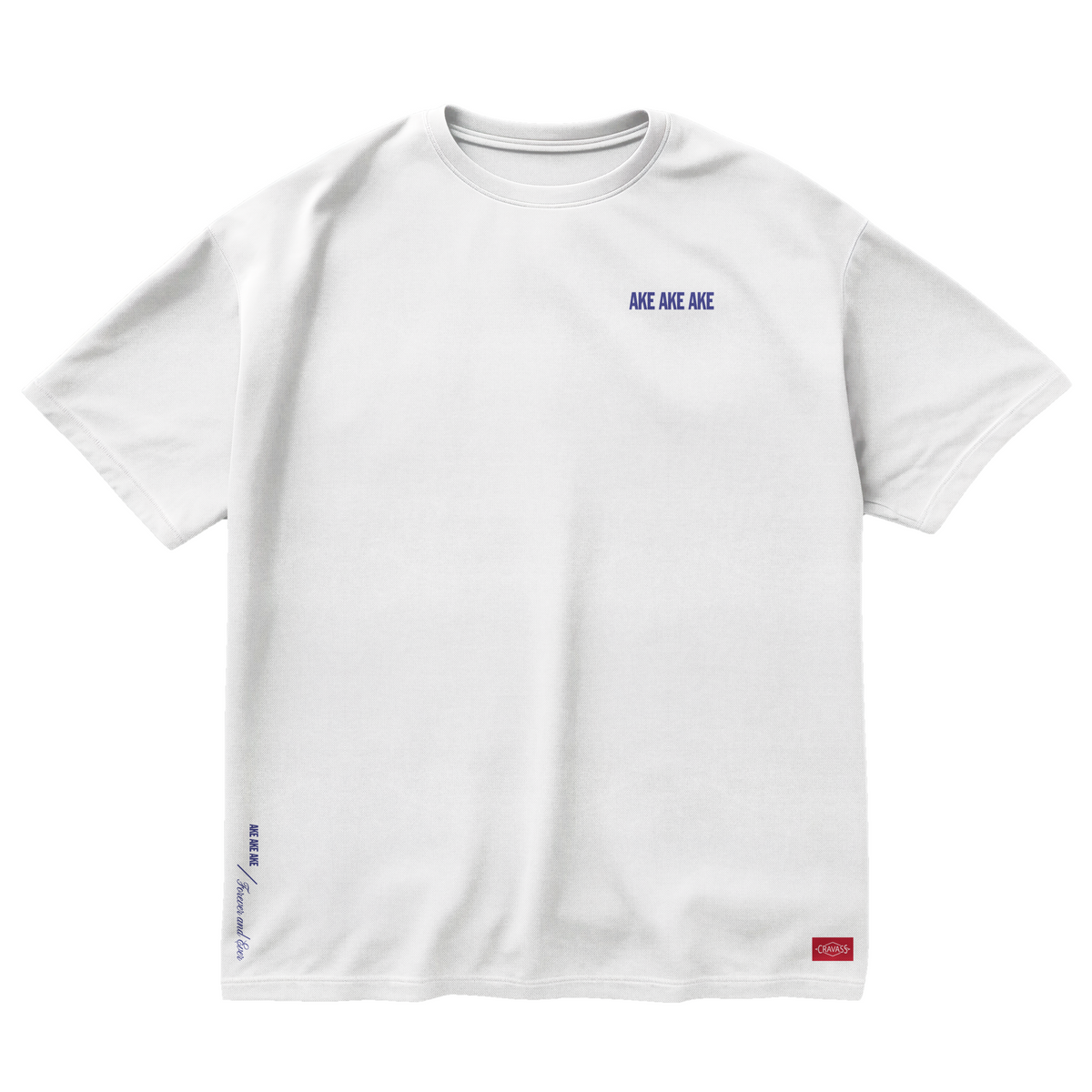 White Box tshirt with Māori saying Ake ake ake - Front