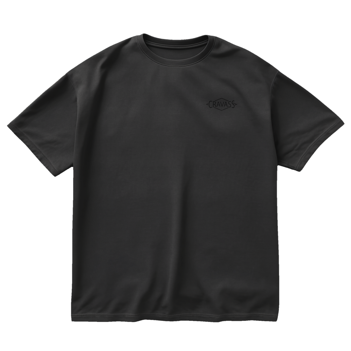 Tapawha Māori Streetwear Tee by Cravass – Black on Black T-Shirt NZ front shot