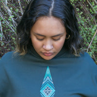 Women's green jersey with green Maori design from Cravass clothing