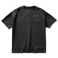 Black oversized tee with Tika & Pono front print – Māori streetwear NZ