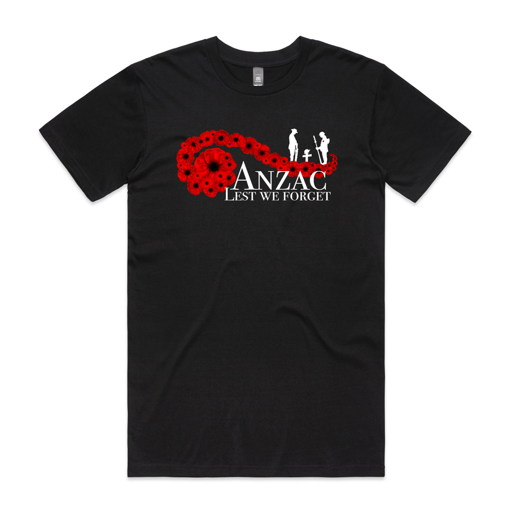 Anzac jersey with original design with poppies and soldiers 