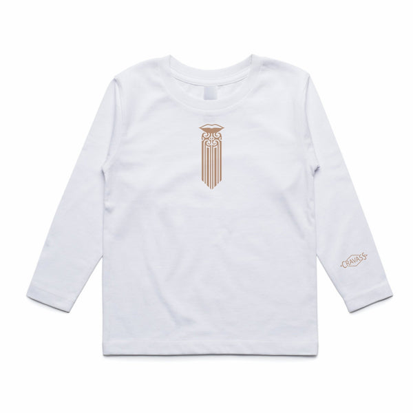 Girls Moko Kauae long sleeve tshirt - Cravass