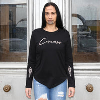 Taimana - Women's black long sleeve - Cravass
