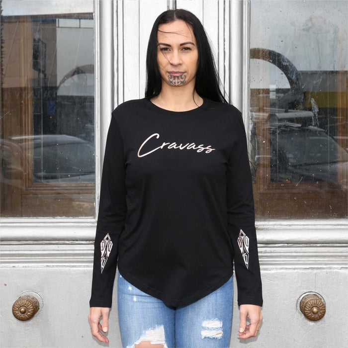 Taimana - Women's black long sleeve - Cravass